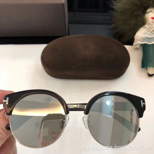 Women's Colorful Round Classic Sunglasses